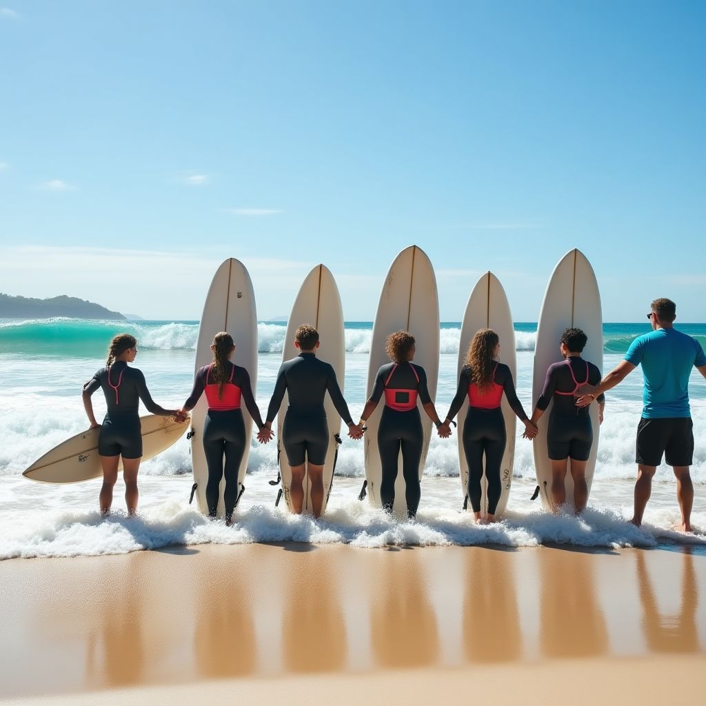 Surfing Queensland logo and event
