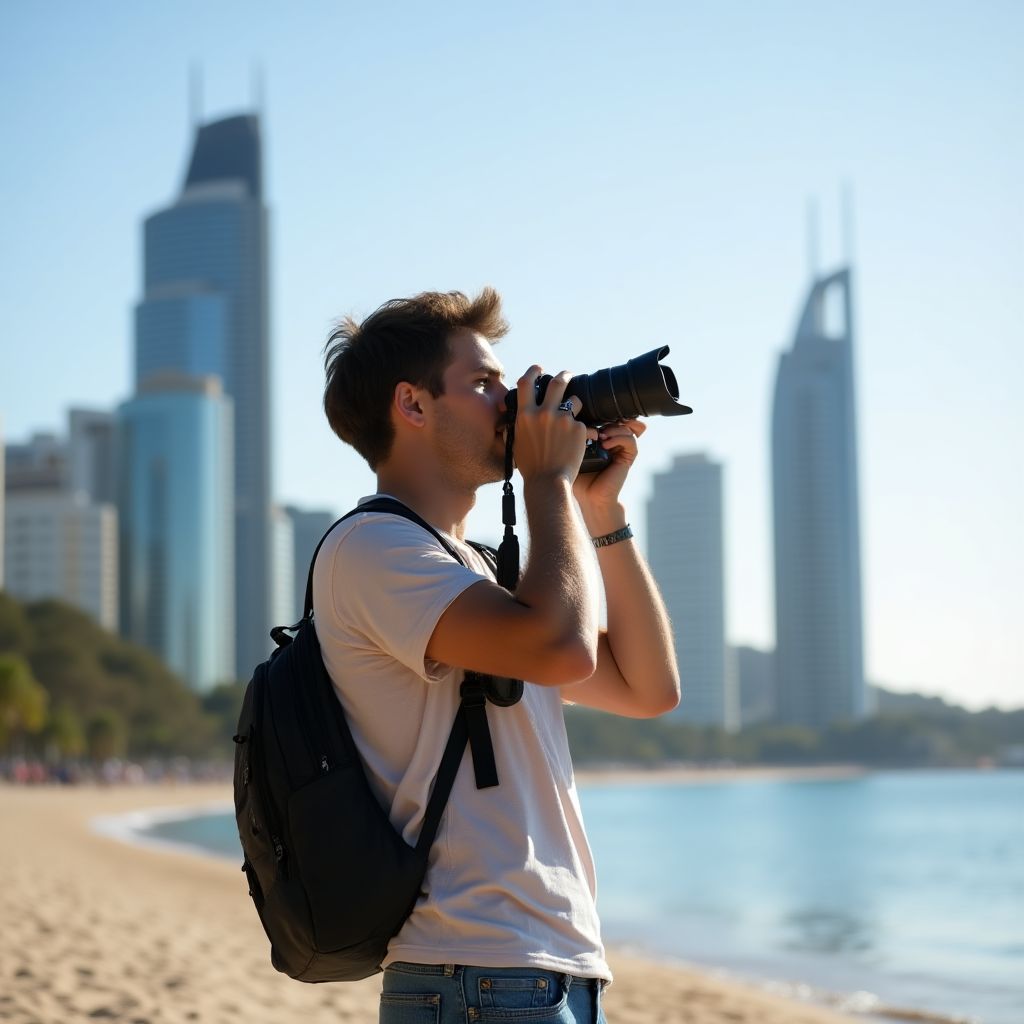 Michael from USA at Surfers Paradise