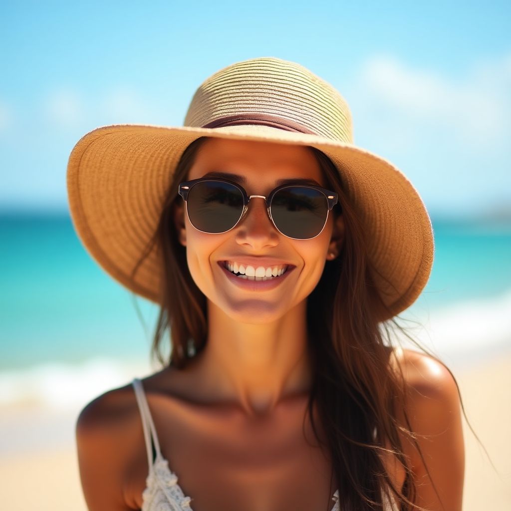 Sarah from Canada enjoying Burleigh Beach